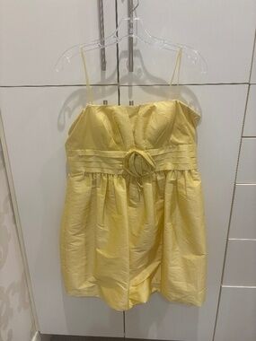 JS Botique short bubble dress Yellow